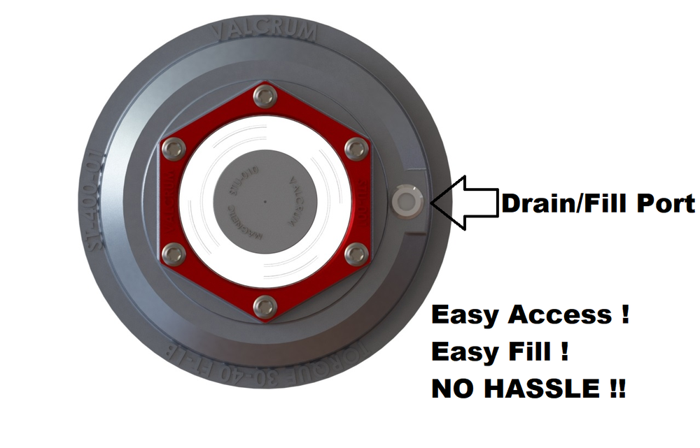 ONE 4" Valcrum Aluminum Hub Cap Dexter 10K-16K Trailer Axle Grease/Oil 21-36