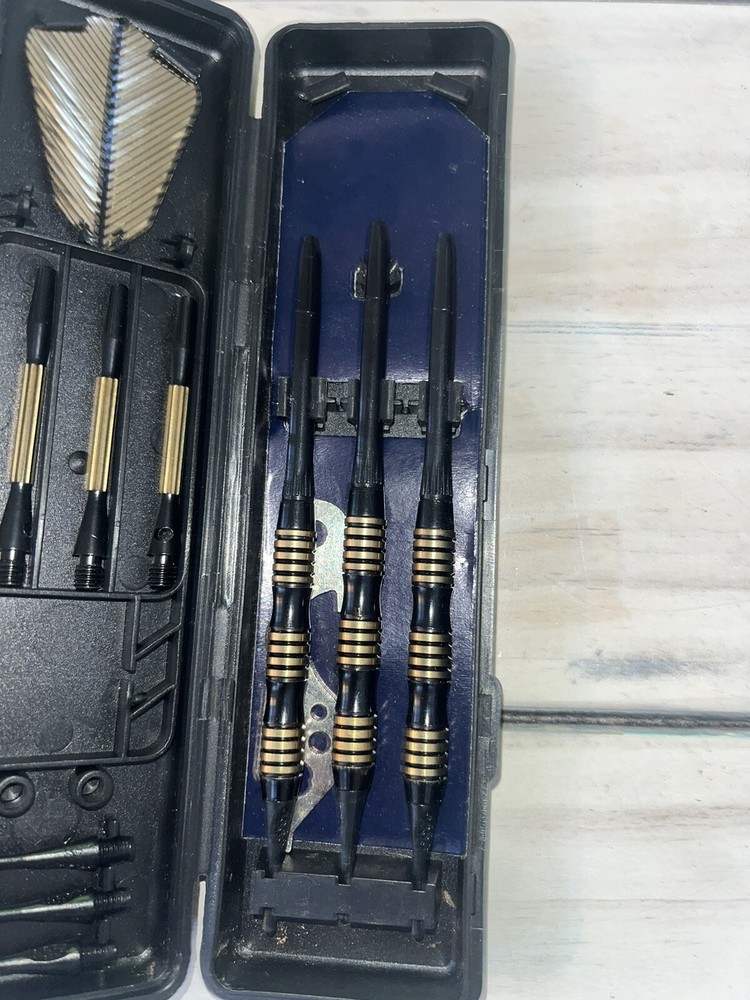 HALEX DART SET OF THREE WITH HARD CASE.