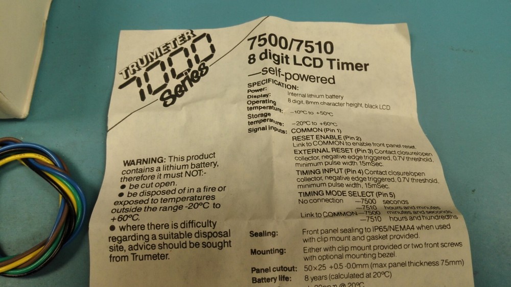 Timer Trumeter 7500 LCD TIMER (N.O.S.)
