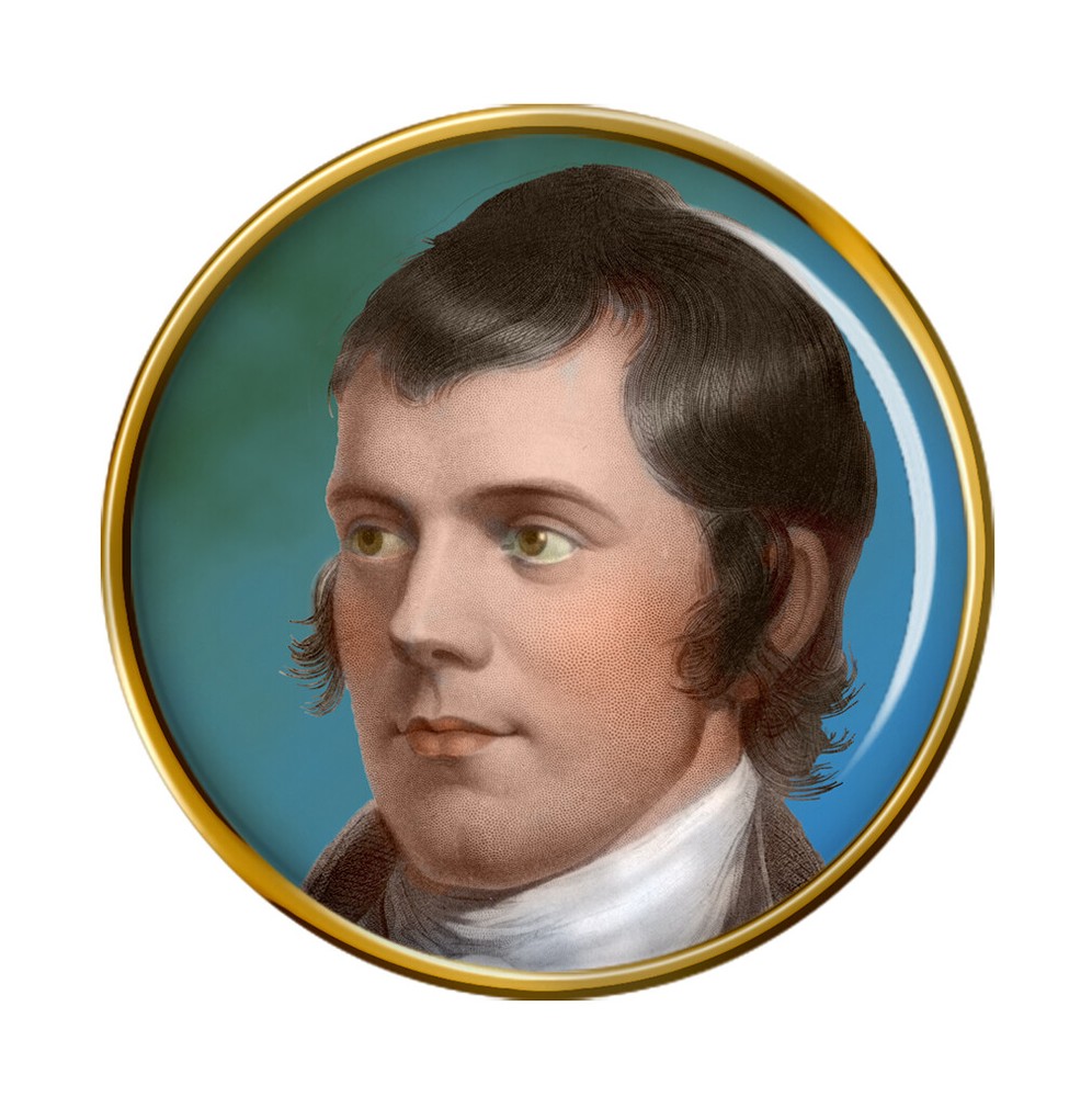 Robbie Burns Pin Badge