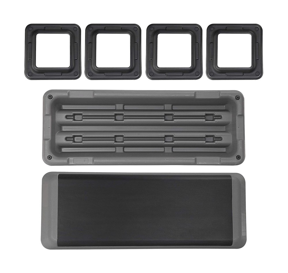 43" Workout Aerobic Exercise Step Platform, Adjustable Aerobic Steppers for E...