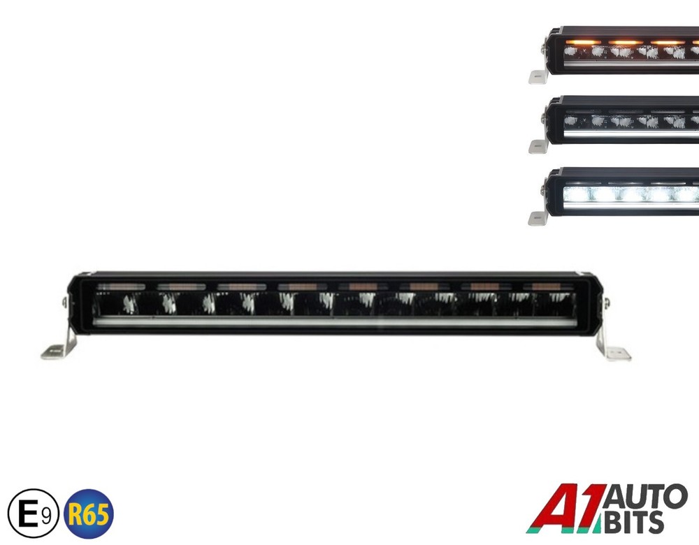 23" Led Light Bar Position Emergency Warning Hazard Flash Strobe Beacon Amber