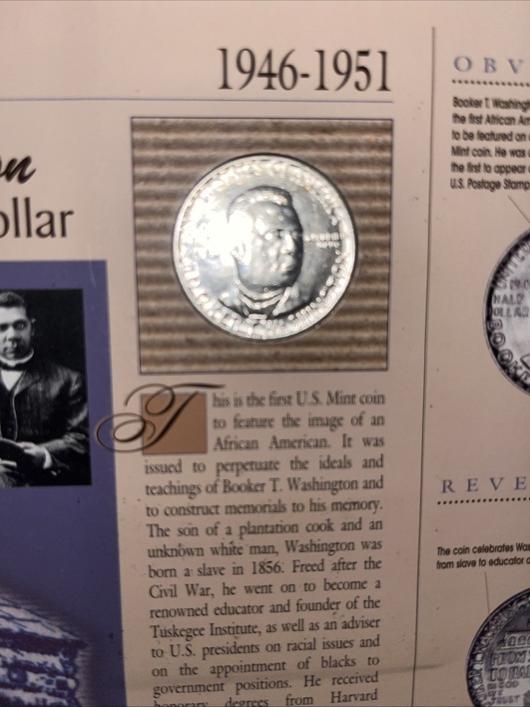 1951 90% Silver Booker T Half Dollar