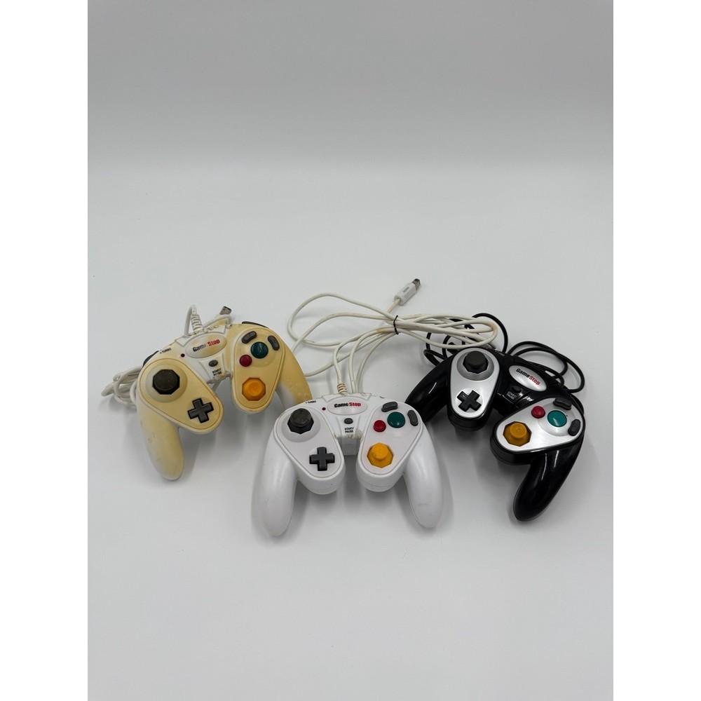 3X Untested GameStop GameCube Controller Lot Bundle
