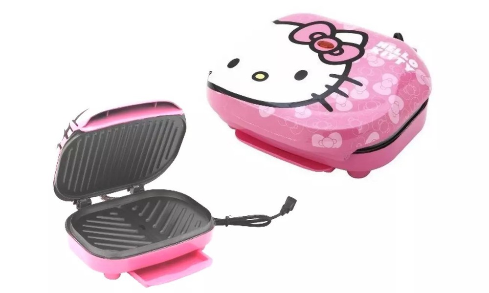 Hello Kitty Pink Panini Sandwich Maker Non-Stick- Extremely Rare
