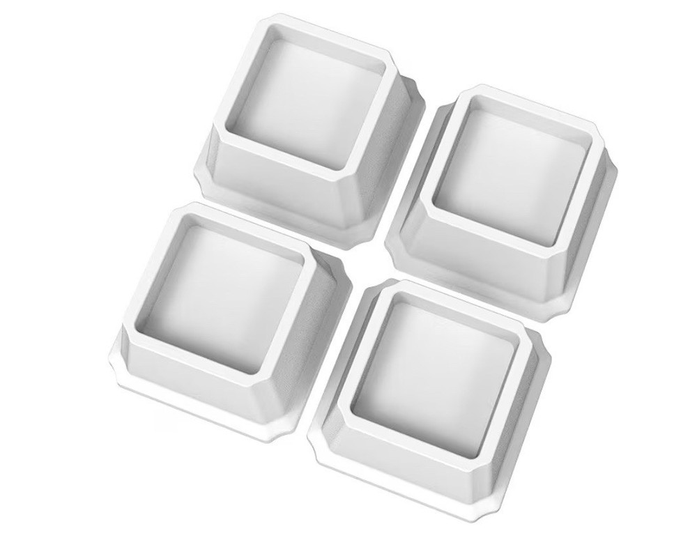 Set Of 4 Bed Sofa Table Risers 2" Heavy Duty White