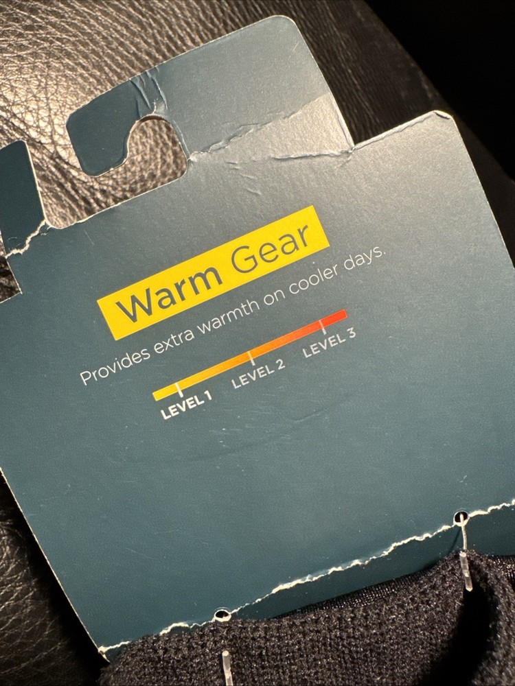 TEK GEAR~SMALL MEDIUM~Men's Black Thinsulate Microfleece Cuffed Gloves