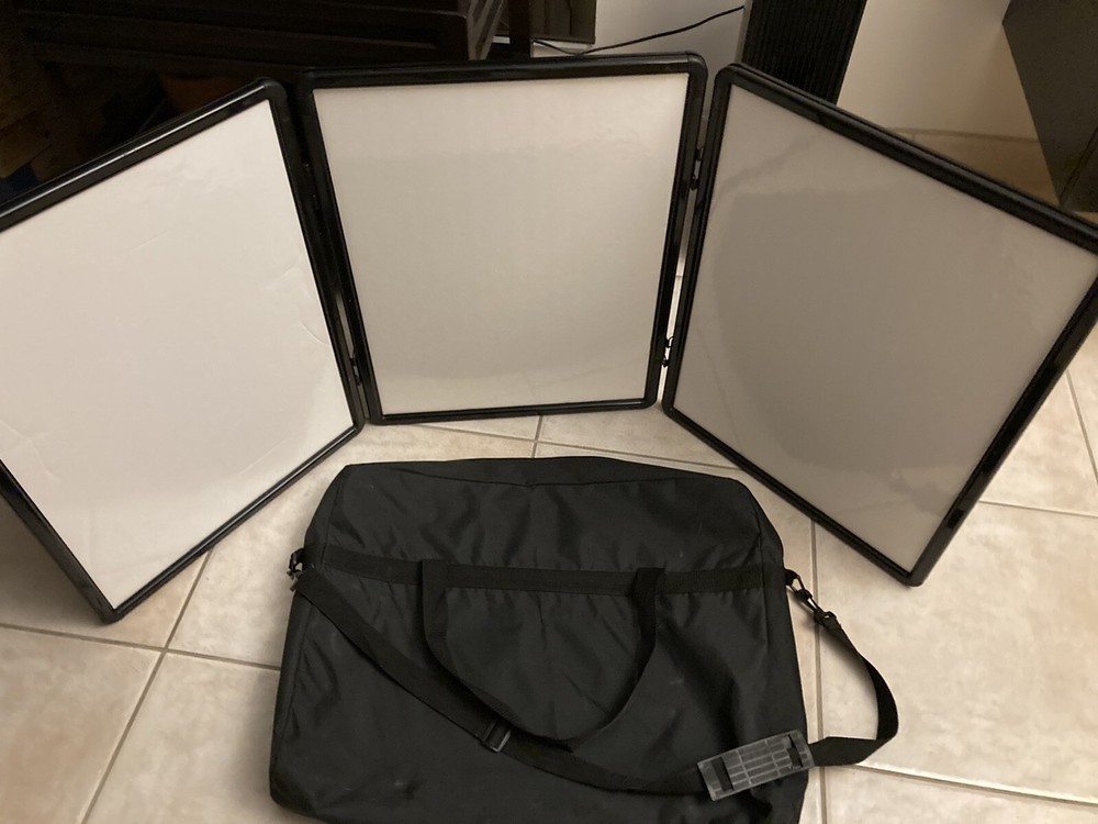 4’ Show N Write Display & Graphic Header Business Presentation Boards With Case