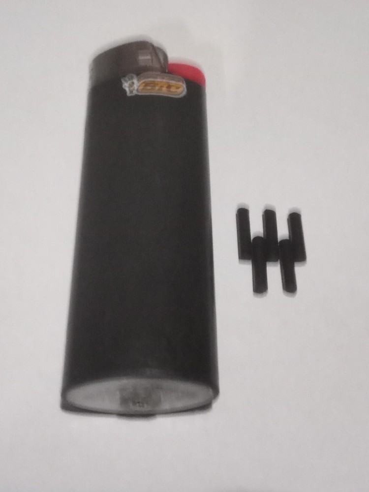 Custom Handmade Refillable Bic Lighters - Black