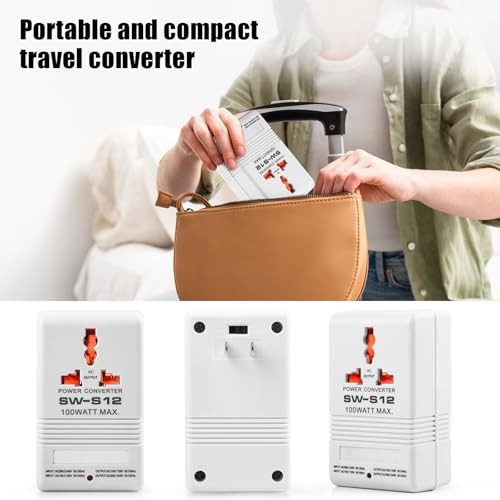 Voltage Converter 110V to 220V Step-Up & Step-Down Power Two-Way white