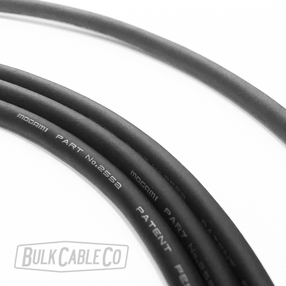 1 FT - Mogami 2552 Balanced Microphone / TRS / Expression Cable - Bulk W2552