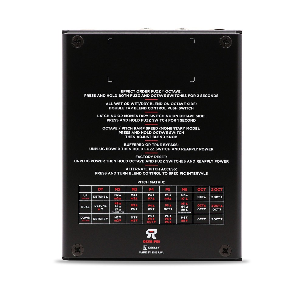 Keeley Octa Psi - Transfigurating Fuzz - Black