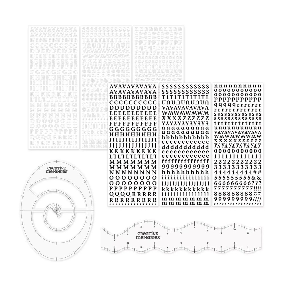 CREATIVE MEMORIES Titleopia and Mini ABC/123 Bundle
