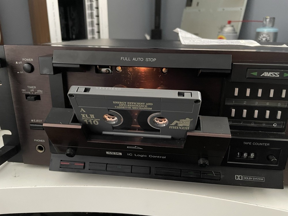 Sanyo Plus Series Stereo Cassette Deck Plus D64 Rack Mount (SERVICED)