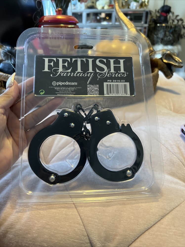 Fetish Fantasy Anodized Cuffs, Black