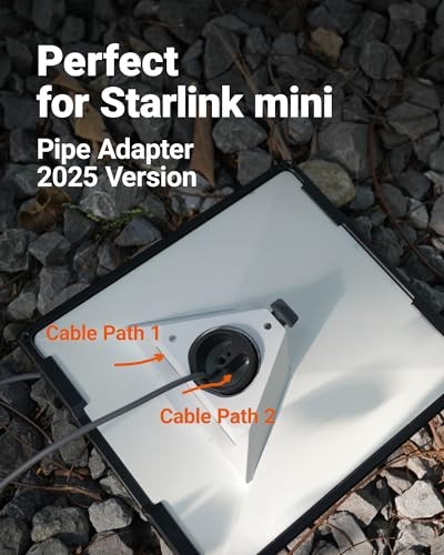 [2025] Starlink Mini Tripod Adapter Mount (Added Height Fits Quick-Release