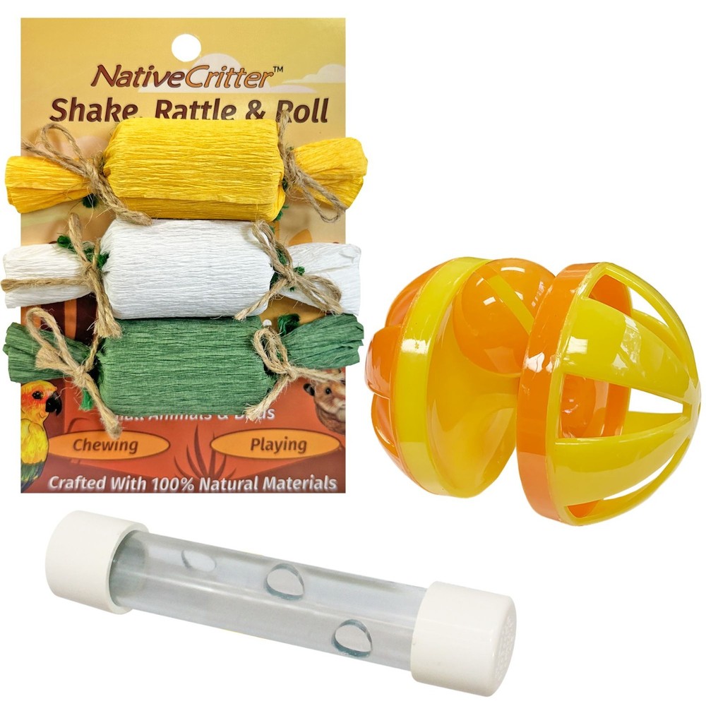 Rolling Toy Bundle - Cage Accessories - Chinchilla, Hamster, Hedgehog, Gerbil