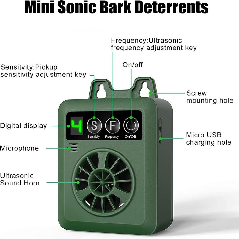 1 PC Ultrasonic Pet Anti Barking Device Dog Bark Control Stop Repeller Tool