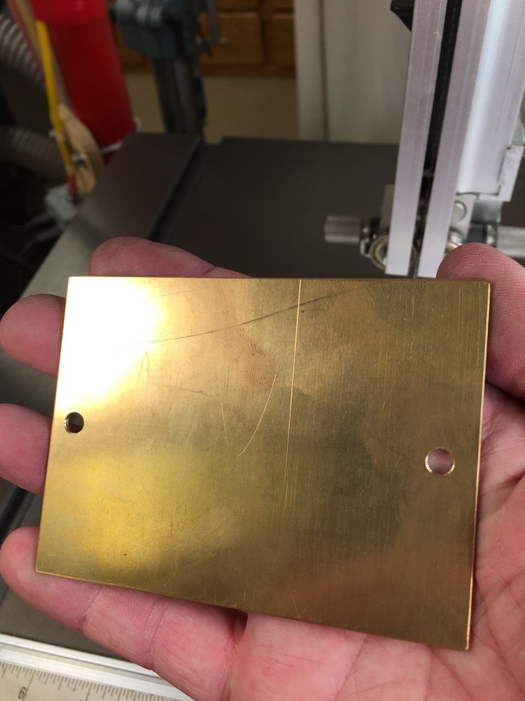 LARGE HEARTS SOLID BRASS MASTER ENGRAVING PLATE FOR NEW HERMES FONT TRAY
