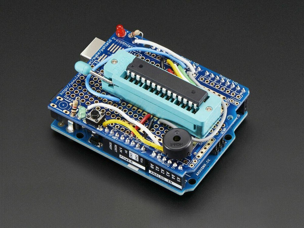 [3DMakerWorld] Adafruit Standalone AVR ISP Programmer Shield Kit w/ blank chip