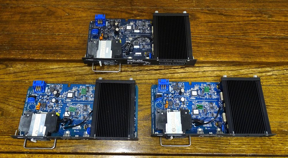 FOR PARTS ONLY (3) Capio Plus CP20HP Dual 20A High Performance Dimmer Modules