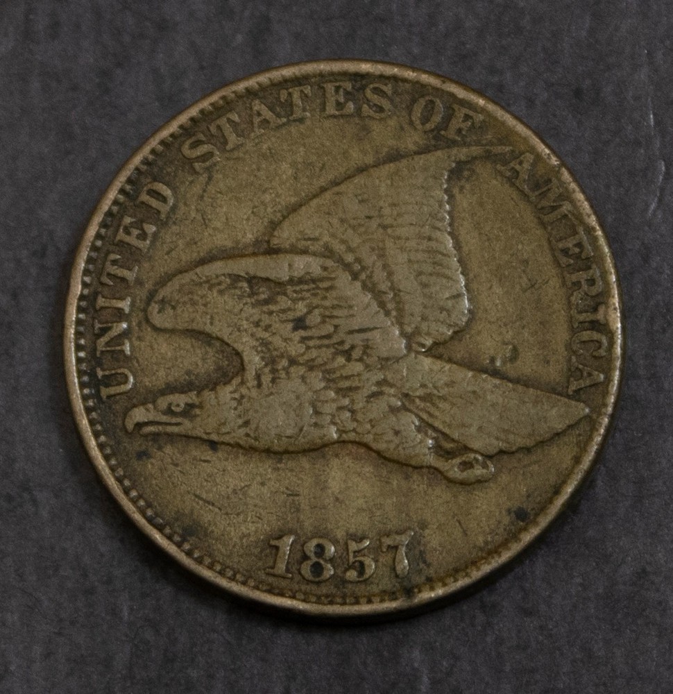 1857 Flying Eagle Cent Choice VF    Lot 4820