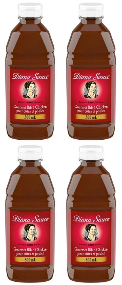 Diana Sauce Rib & Chicken, 500mL (4 Pack)