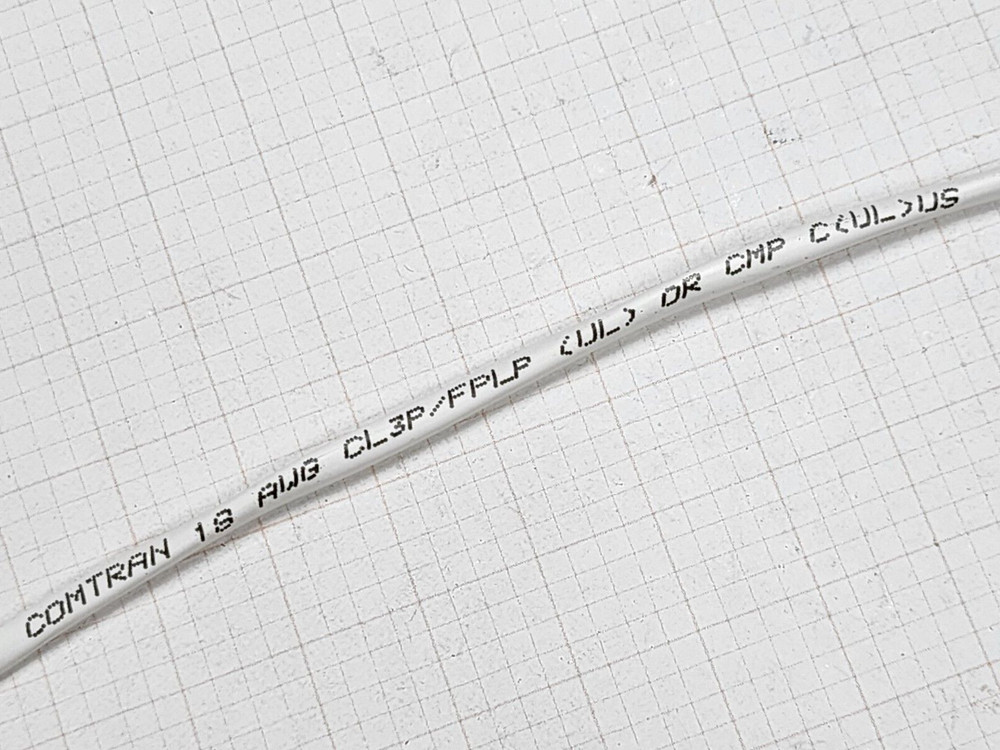 ComTran 38748 18/2C Plenum Stranded Security/Alarm/Control Cable CMP White/100ft