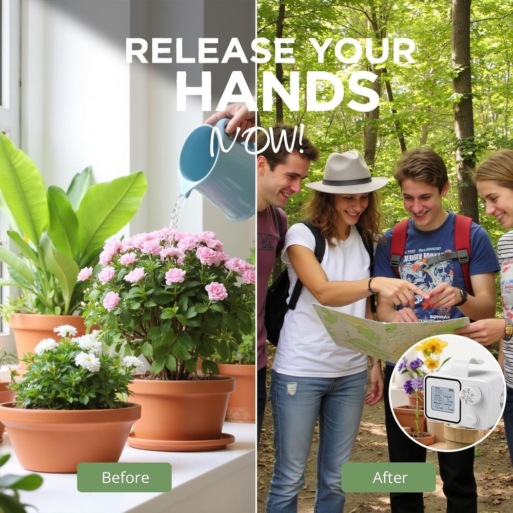 Automatic Watering System for 15 Potted Plants