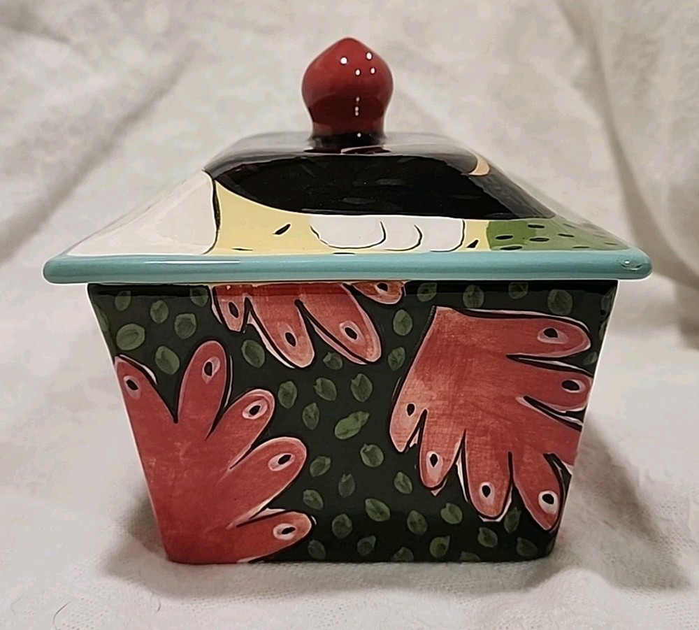 Droll Designs Black Cat Butter Box