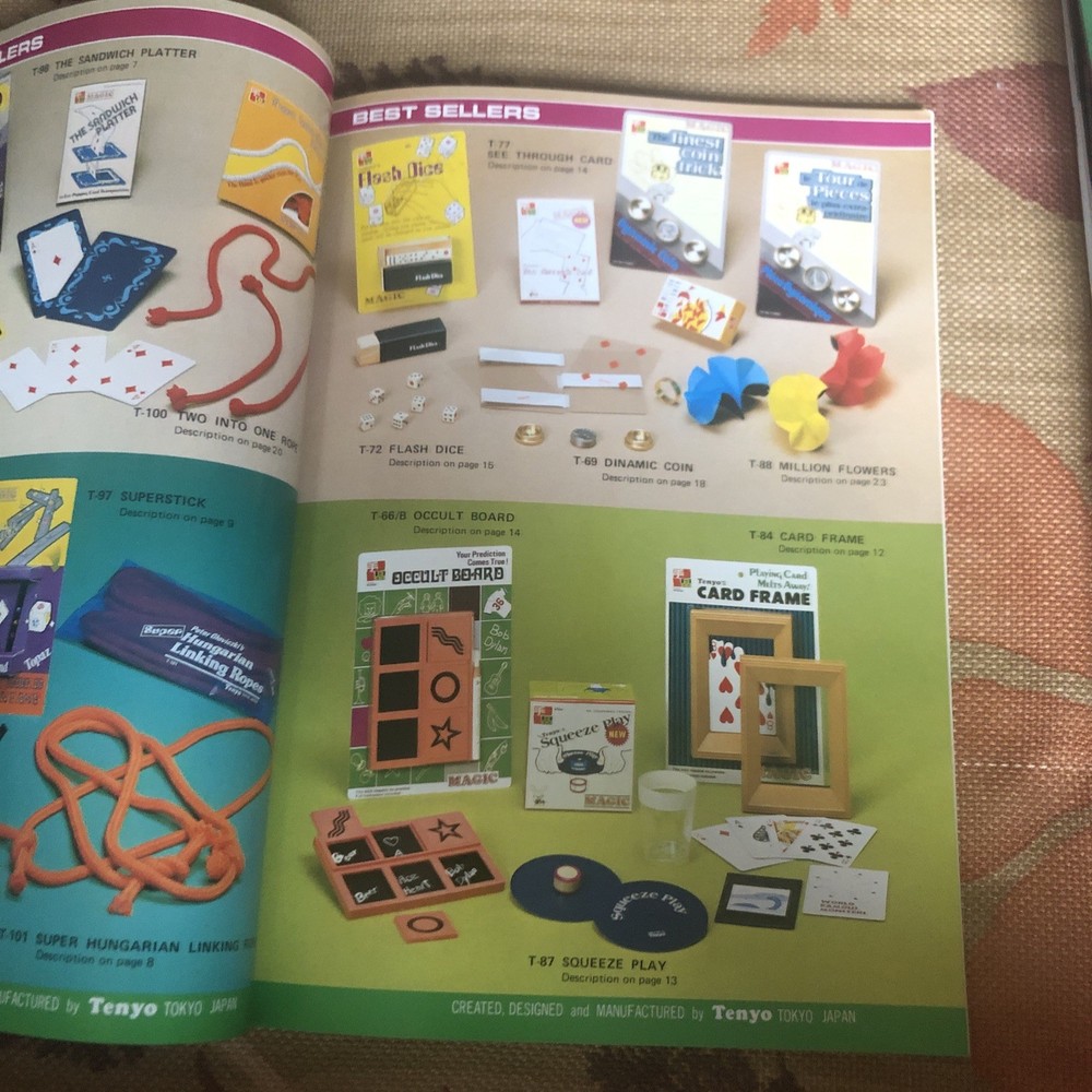 Tenyo Magic Catalog 1981 - Rare