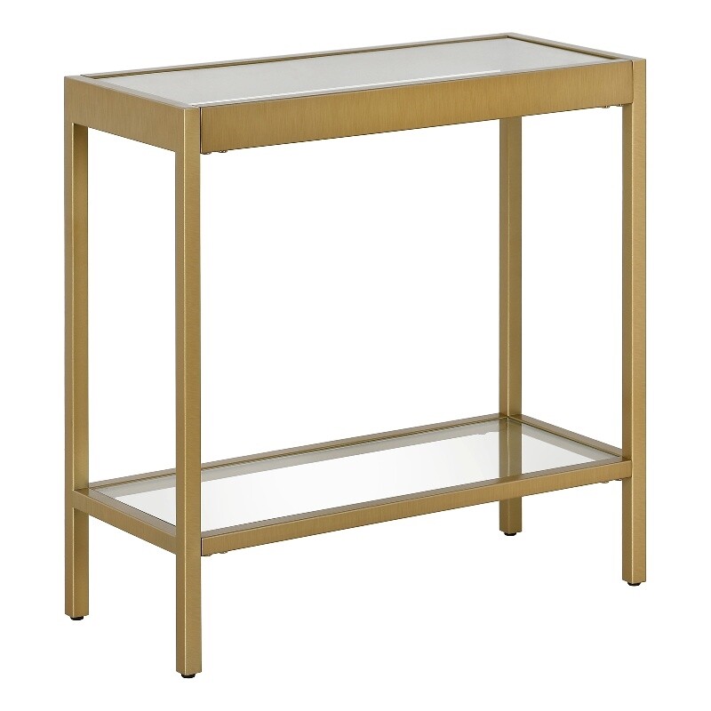 Henn&Hart 24" Gold Side Table