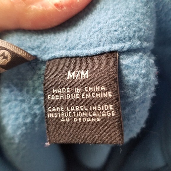 Marmot turquoise fleece 1/2 zip pullover