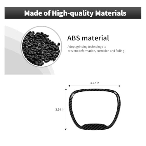 Central Control Steering Button Frame Trim Car Interior Decoration Black