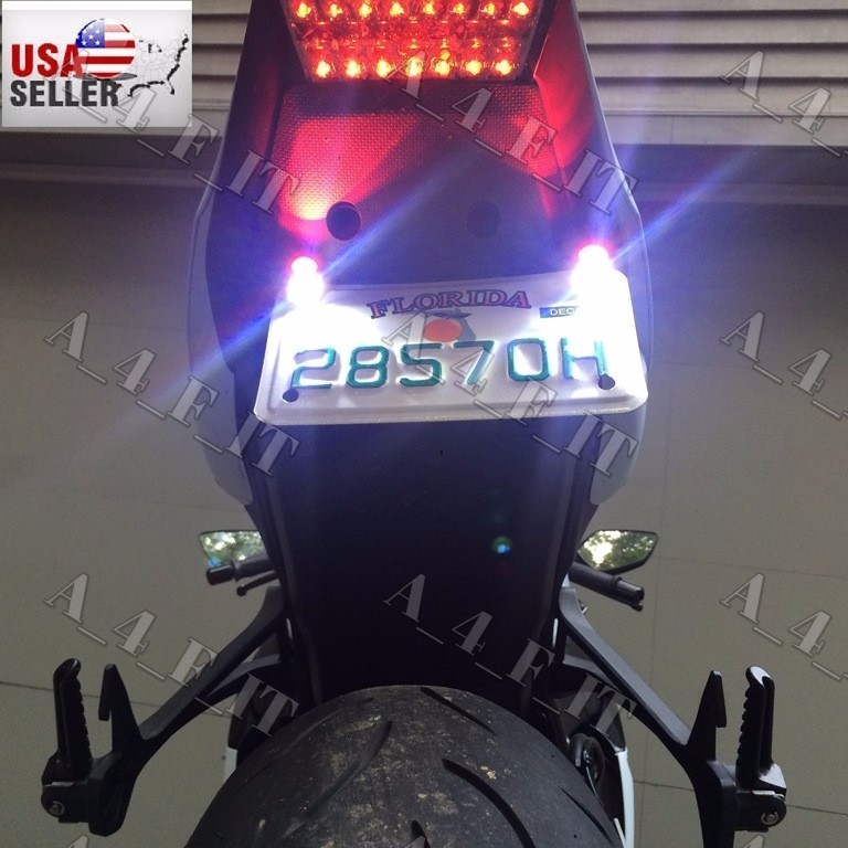 HARLEY DAVIDSON Universal LED License Plate Light RED WHITE