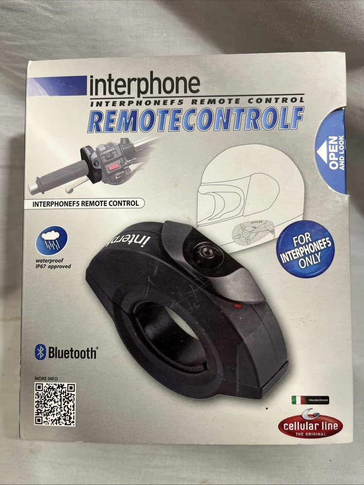 Black Wireless Bluetooth Media Button Remote Controller For Motorcycle Handlebar