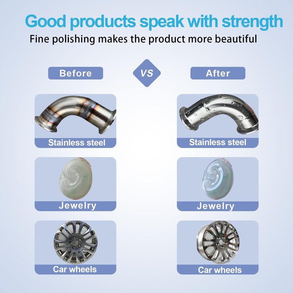 6 Drill Buffing Wheels and 3 Polishing Compounds, Multi-Specification Wheel K...