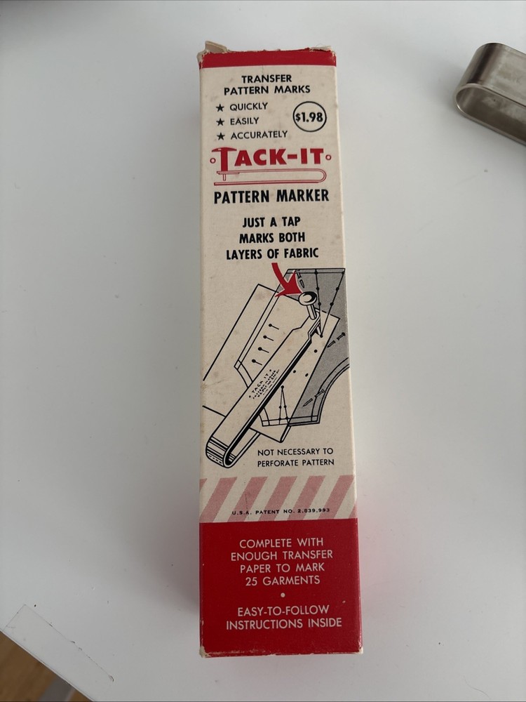 Vintage Tack-It Sew Transfer Pattern Marker Tool