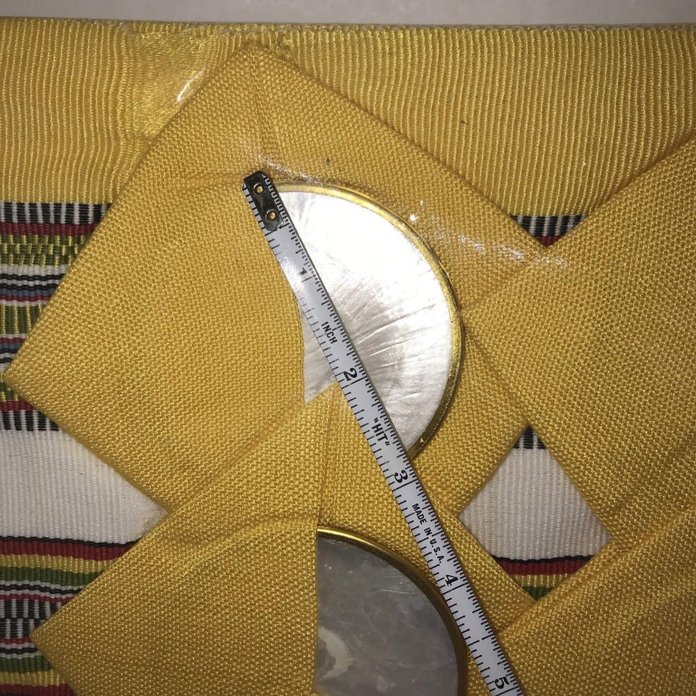 Table Runner/Six Coasters Table Set. Yellow. Vintage. Sealed