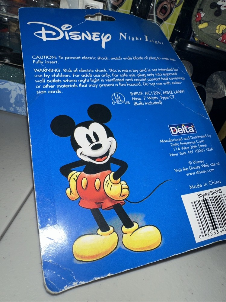 Mickey Mouse / Disney Night Light / NEW Open Box