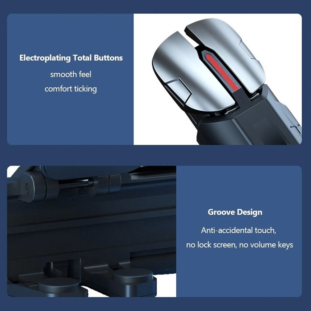 2 PCS Mobile Phone Game Controller Gamepad Joystick Fire Trigger Button For PUBG