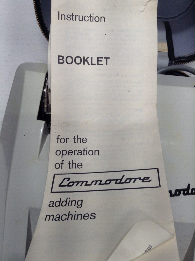 Commodore 9/9 Adding Machine Electric Adding Machine Made In West Germany