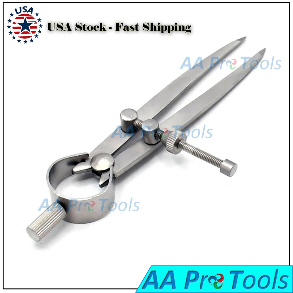 2 Pcs 4" Spring Joint Divider Caliper Measuring Dental Lab Instruments