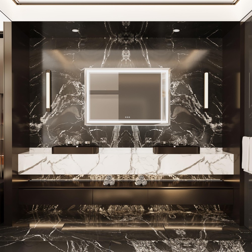 48*32 LED Bathroom Mirror, Lighted Vanity Mirror, Mirror With Light