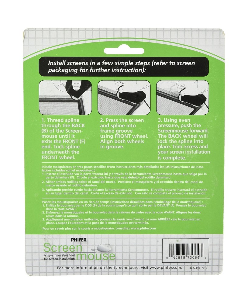 SCREEN MOUSE ROLLER TOOL by PHIFER MfrPartNo 3027440