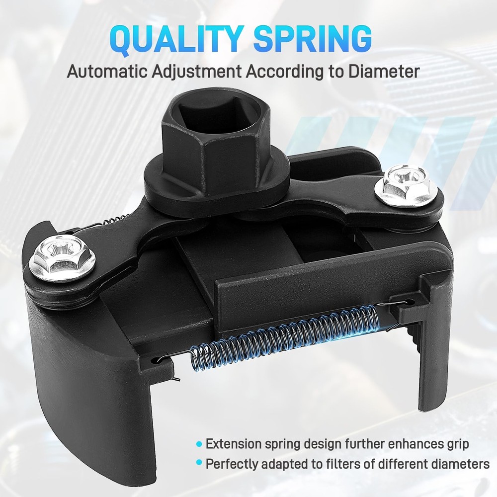 Adjustable Oil Filter Wrench tool Universal 60-80mm removal tool