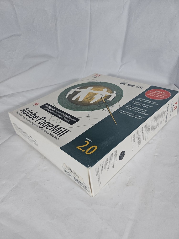 Adobe Pagemill 2.0 MAC Apple Vintage PC Software Web Design Web Page Maker 🔥