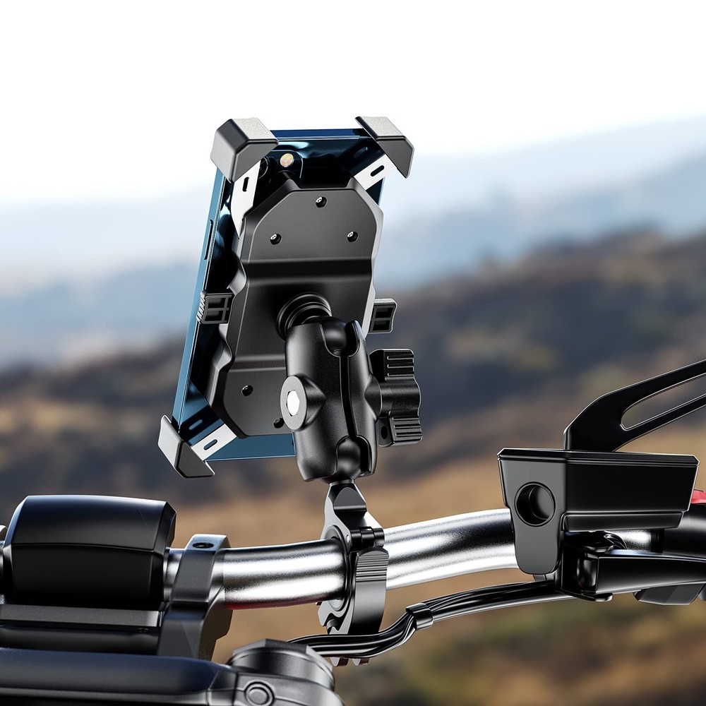 RAM Ball Mount Base Alloy Handlebar Clamp Mount Base Suitable for Motorcycle