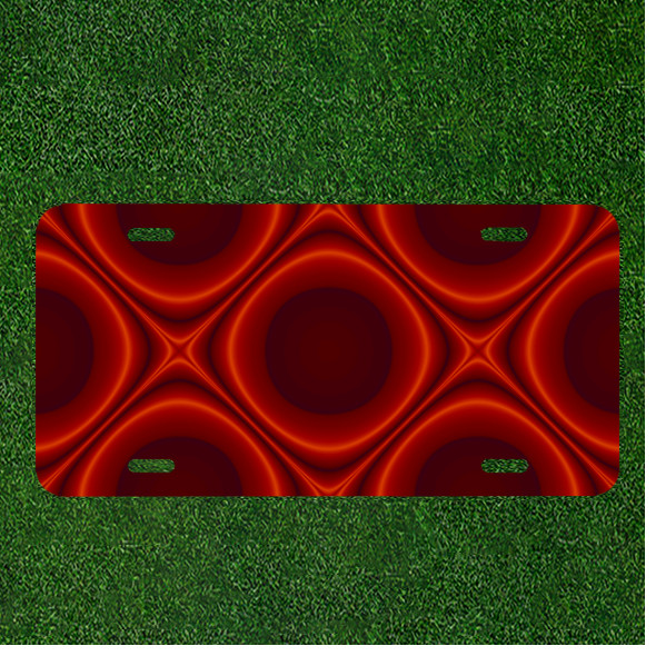 Creative Personalized Car License Plate With Abstract Background Design
