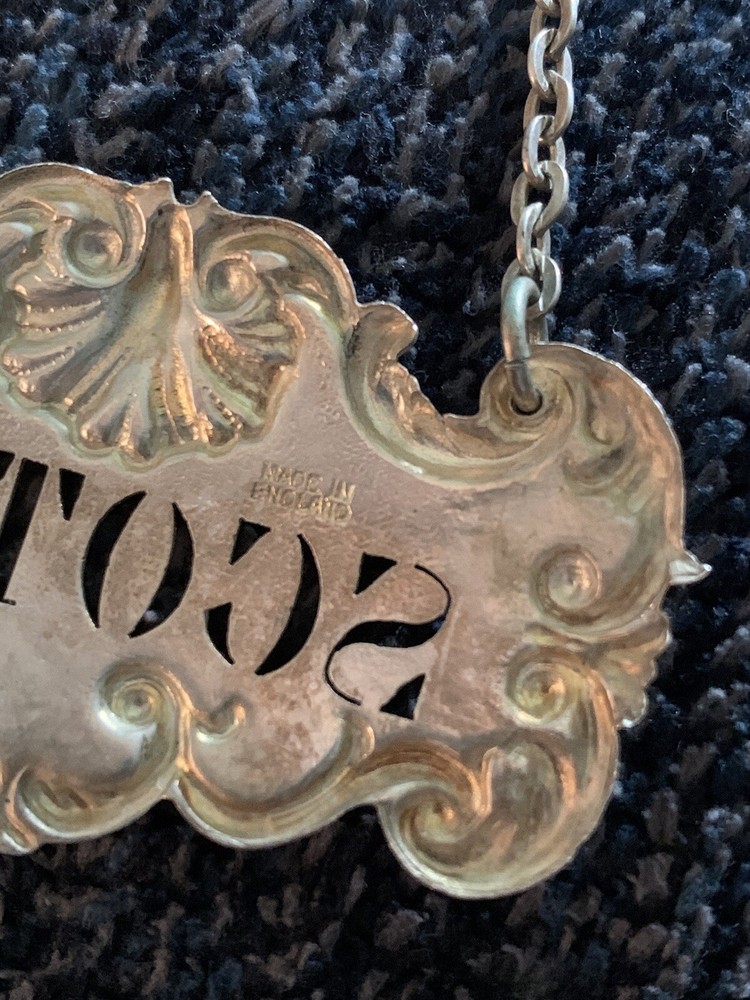 Sterling Silver Decanter Label Scotch